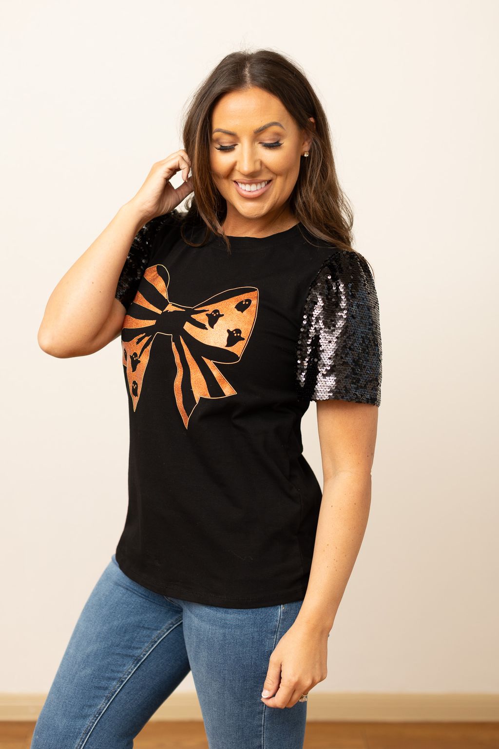 The Halloween Bow Top