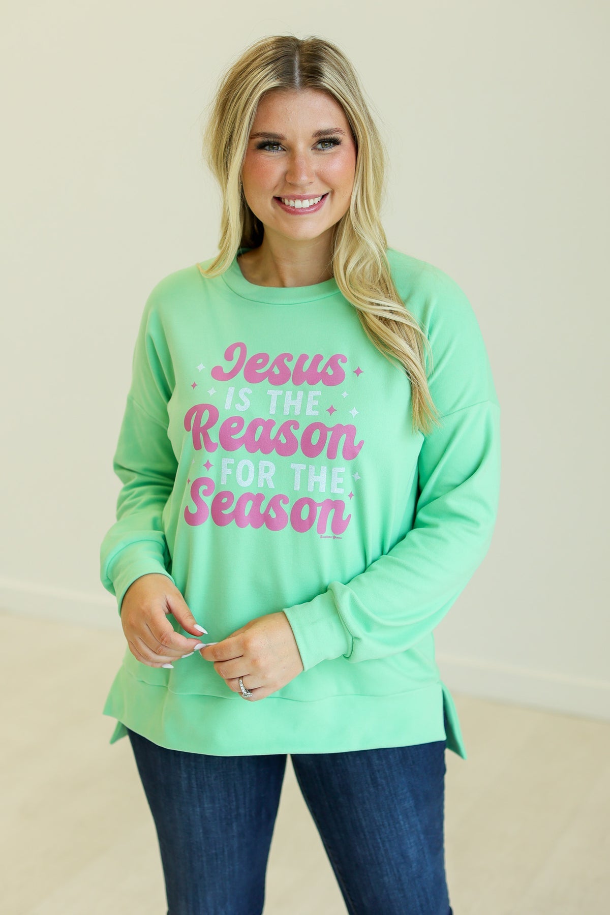 The Jesus is the Reason Microfleece Sweatshirt