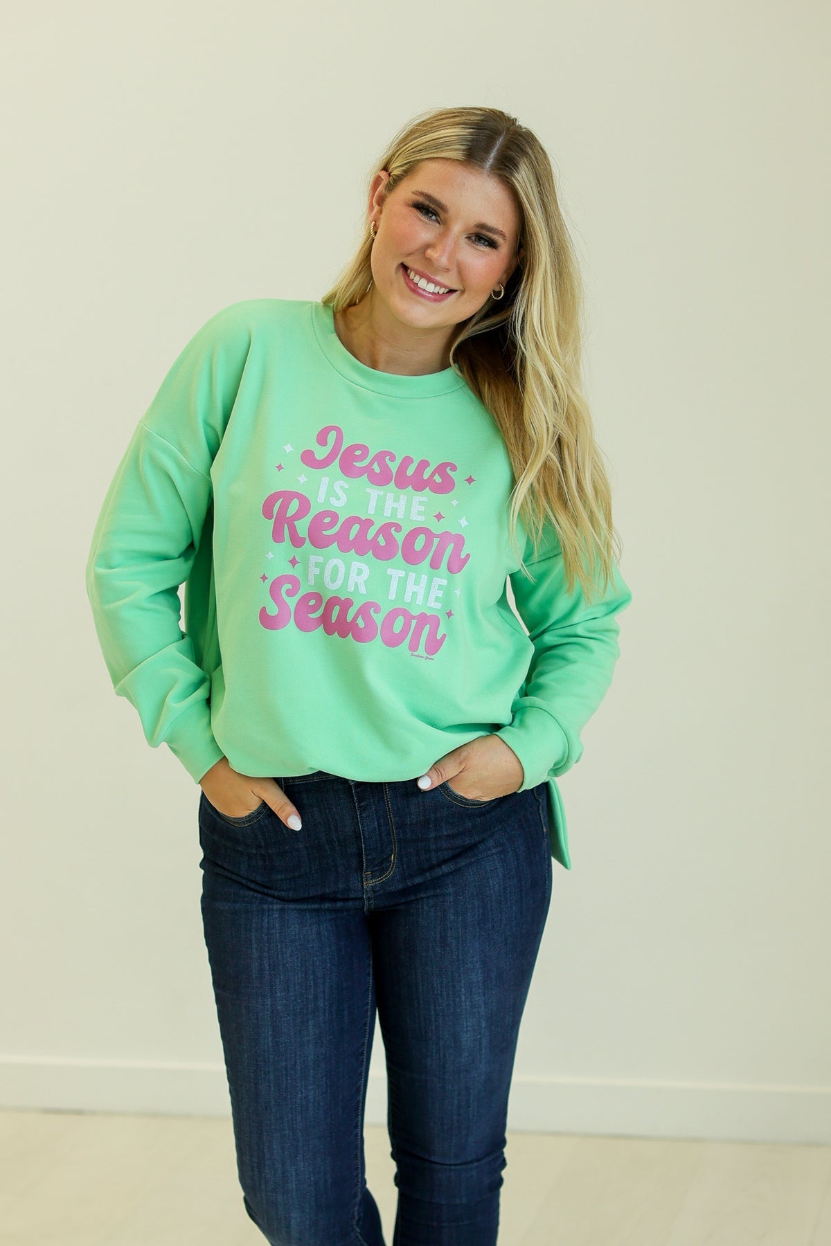 The Jesus is the Reason Microfleece Sweatshirt