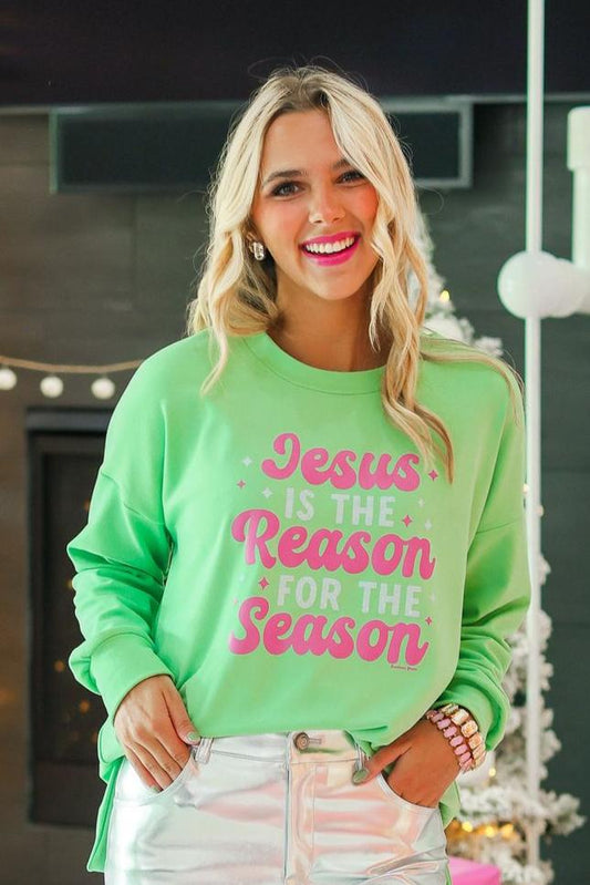 The Jesus is the Reason Microfleece Sweatshirt