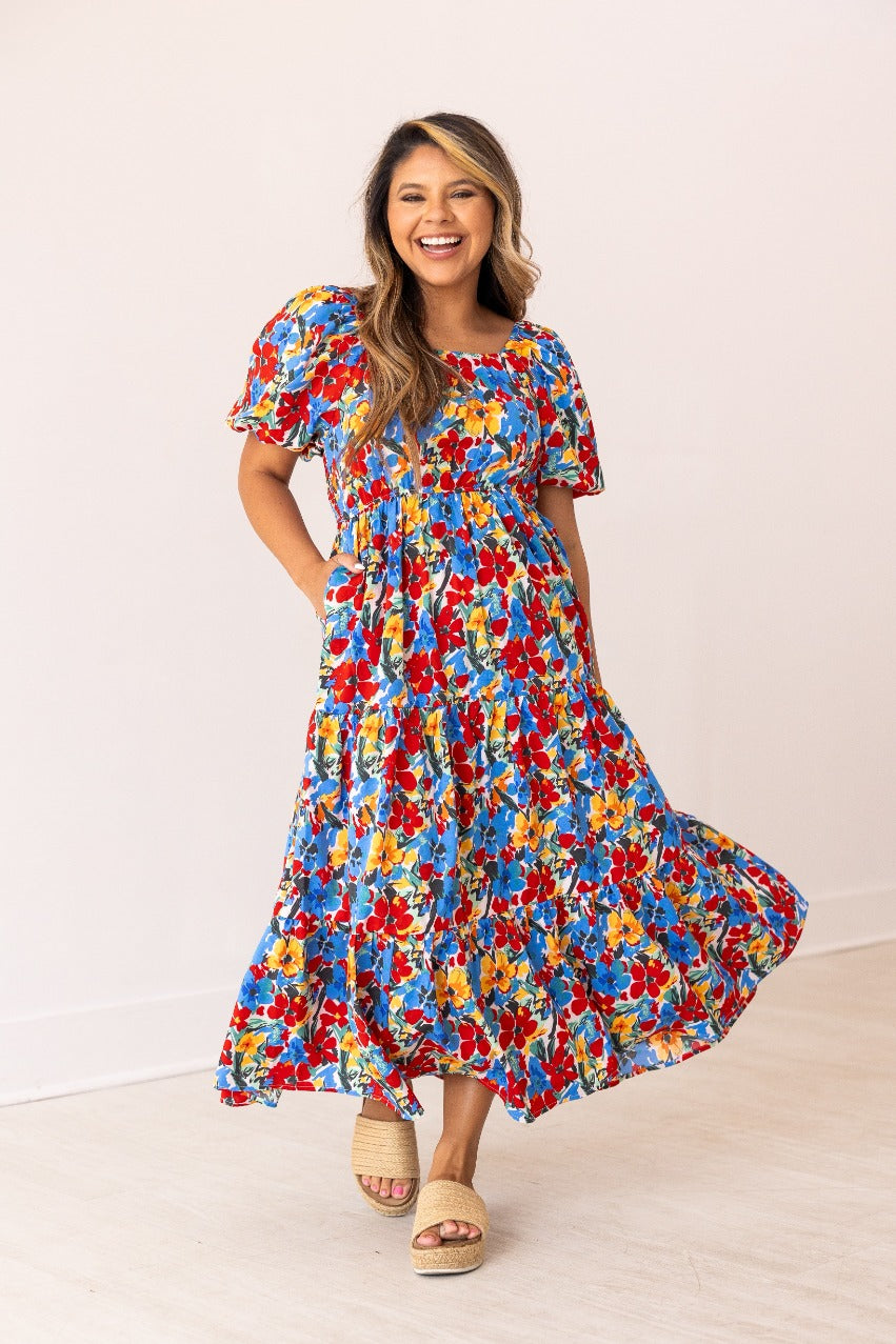 The Elizabeth Tiered Dress - Floral