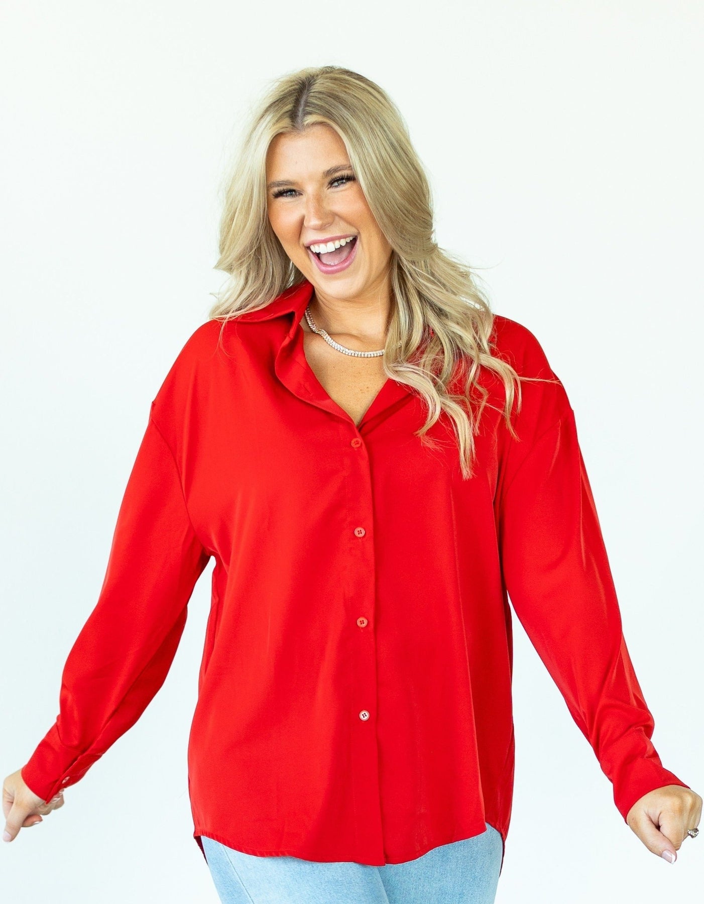 The Kathryn Top - Classic Red