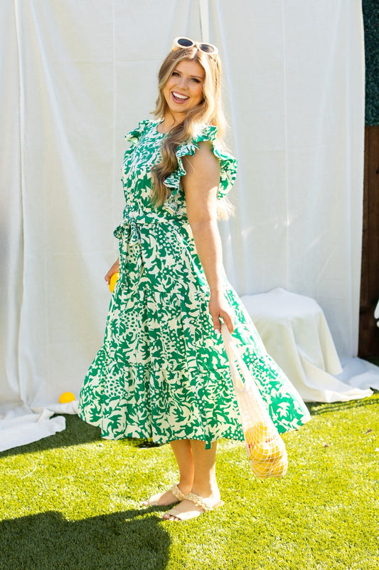 The Kinley Dress - Green