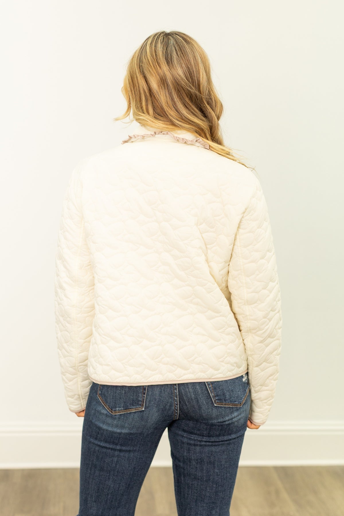The Winnie Quilted Jacket - Ivory