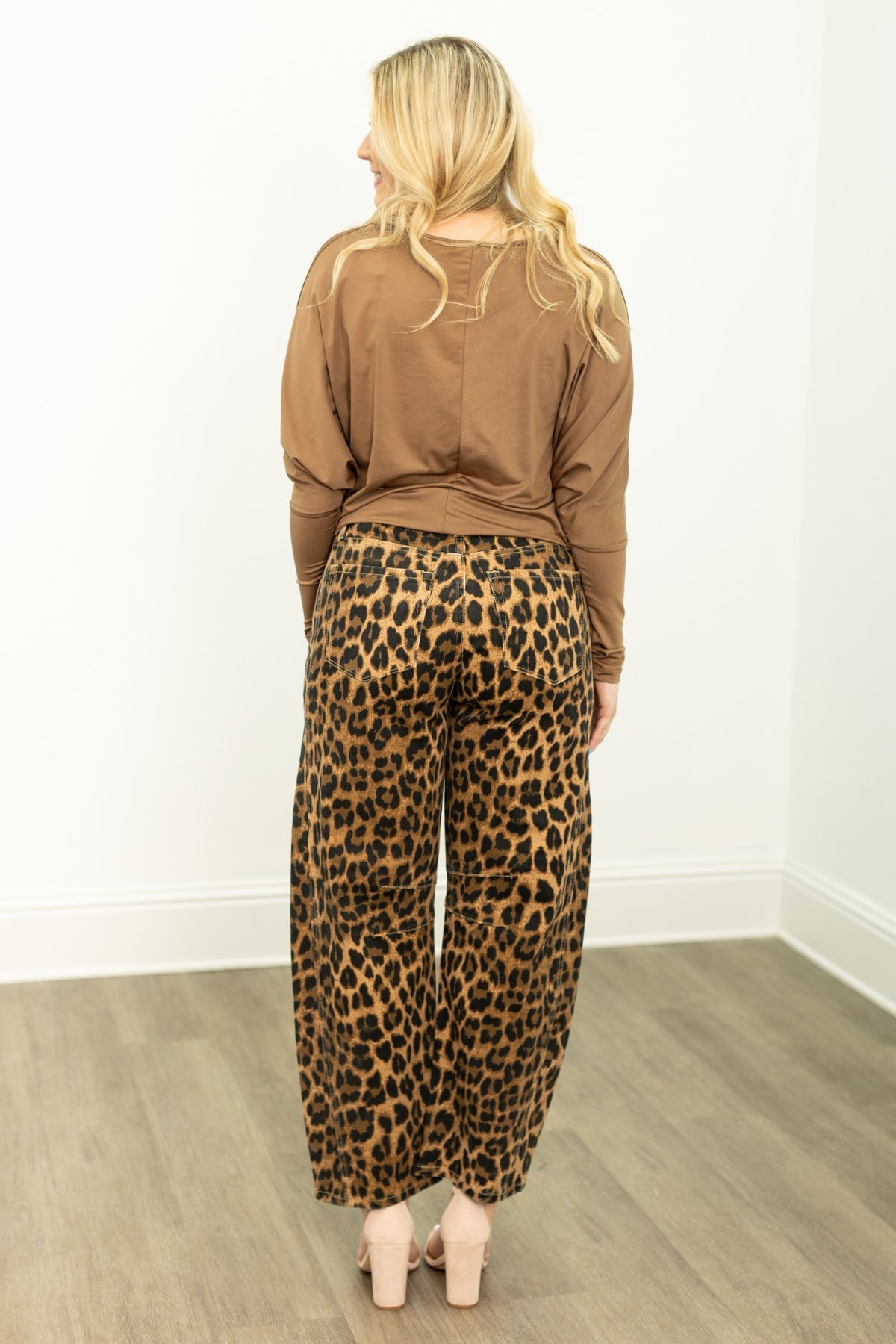 The Kingsley Barrel Jeans - Leopard