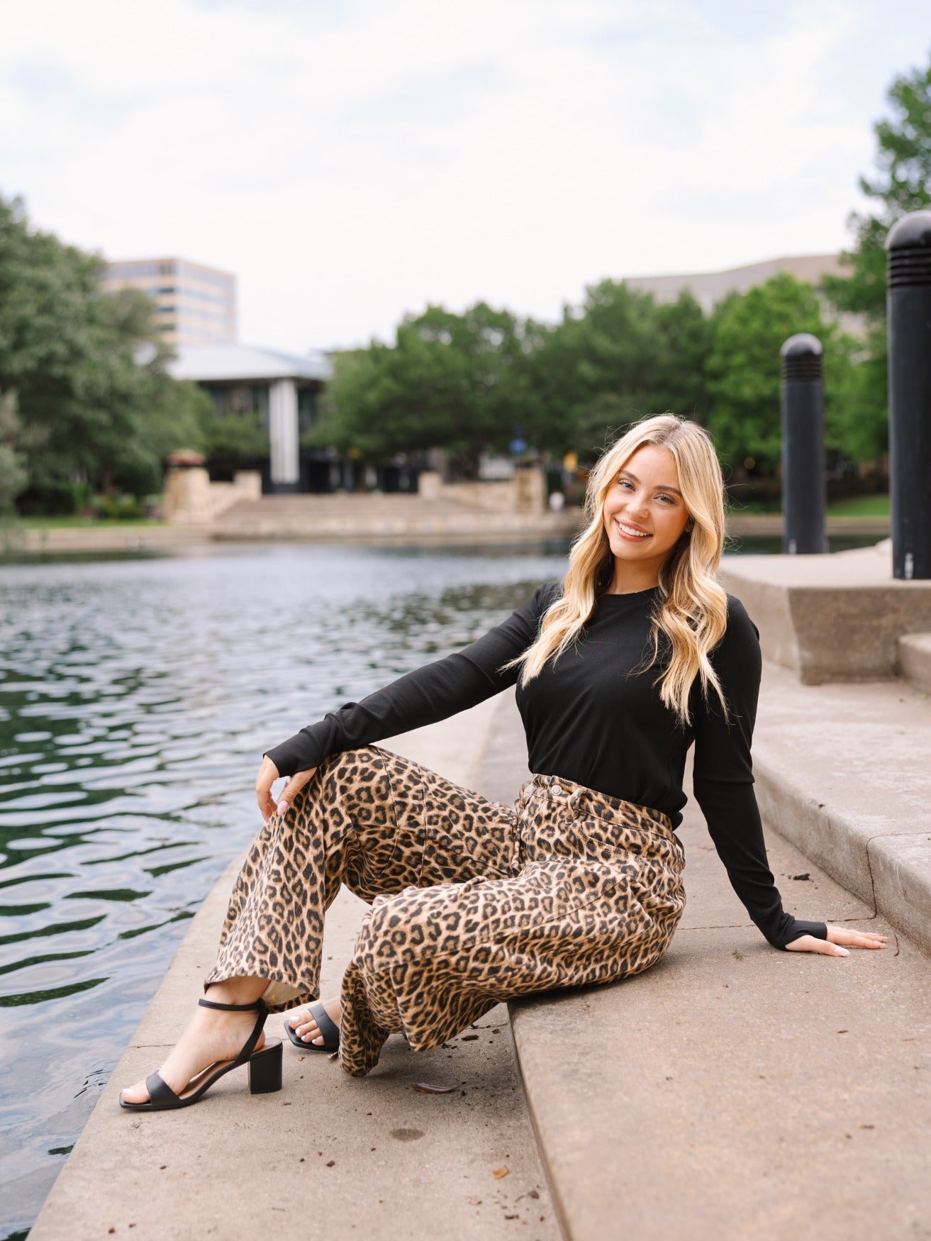 The Kingsley Barrel Jeans - Leopard