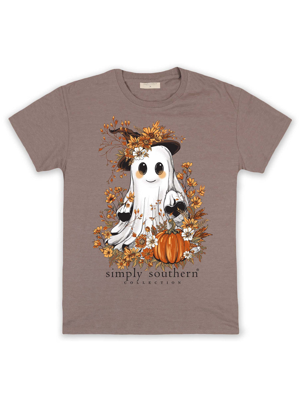 Simply Southern - Fall Floral Ghost Short Sleeve Tee - 2024