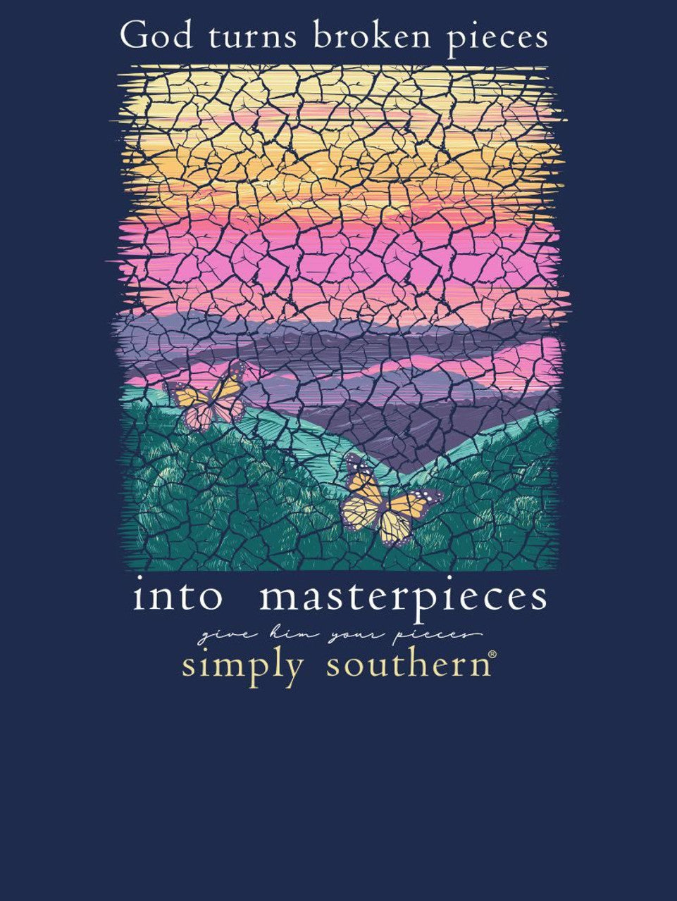Simply Southern - God Turns Broken Pieces Into Masterpieces SS Tee - 2024