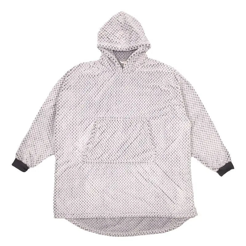 Simply Southern - Soft & Cozy Hoodie Poncho - Frost Grey