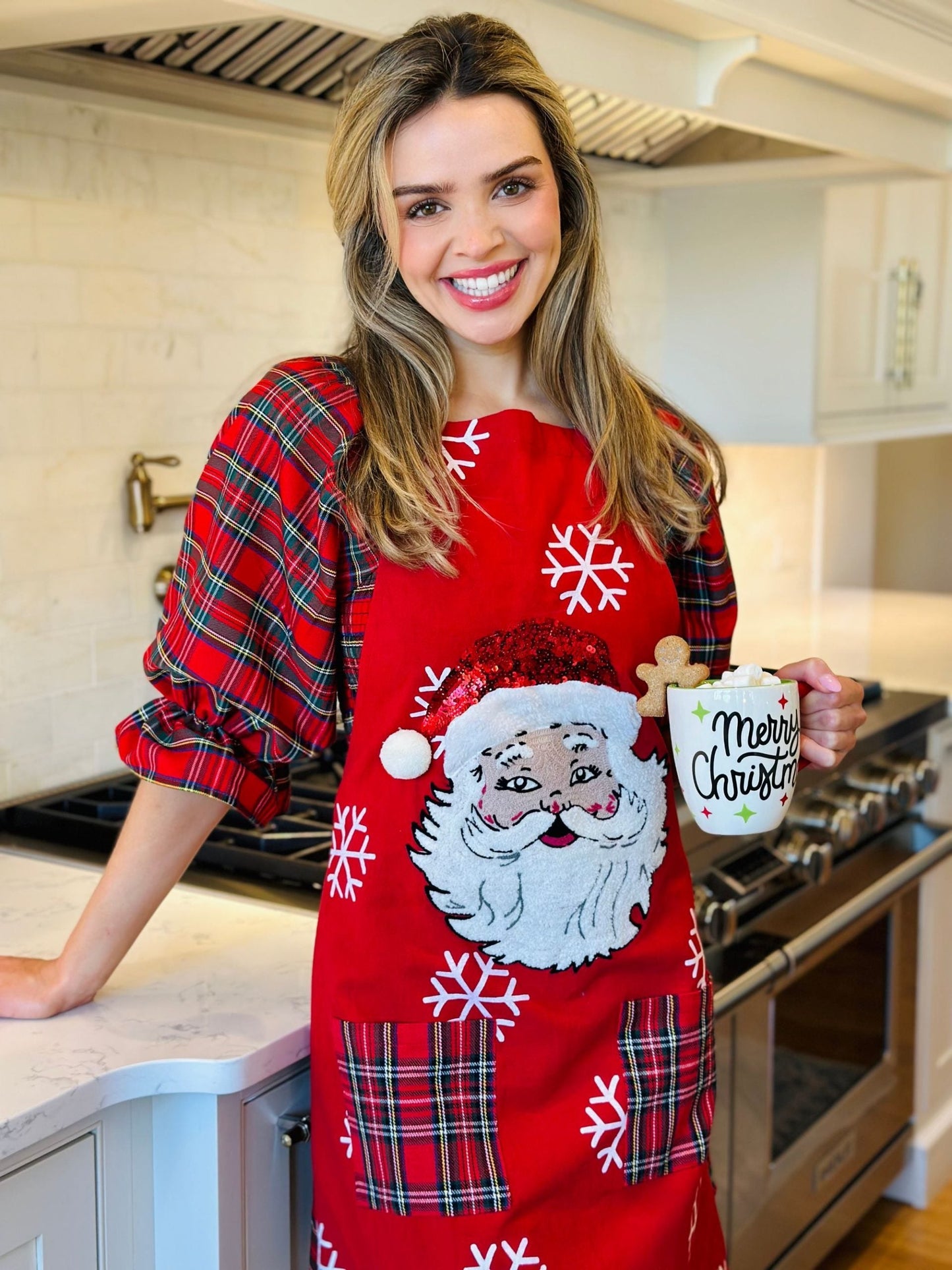 Simply Southern - Sequin Santa Apron - ADULT