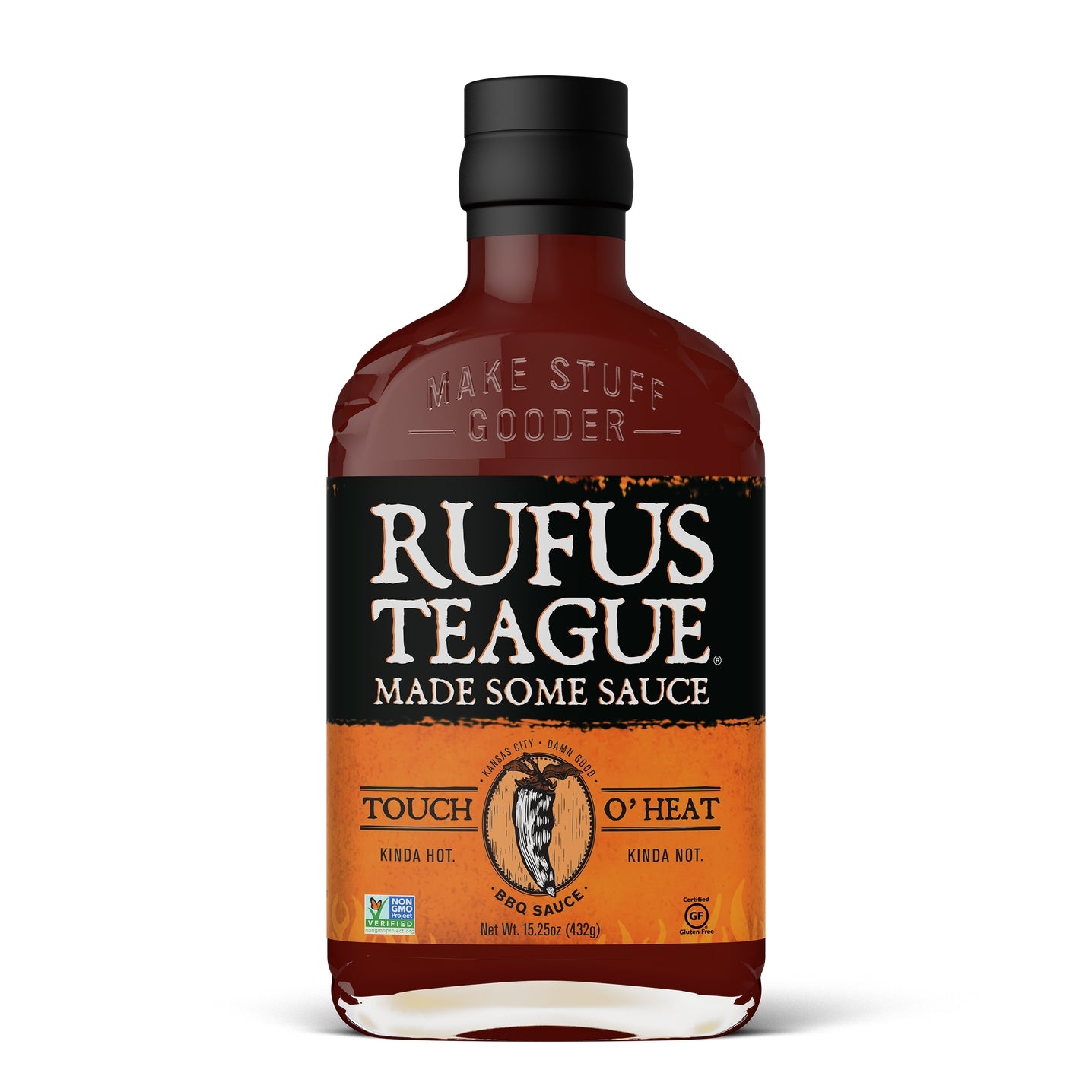 Rufus Teague - Touch O' Heat BBQ Sauce - 15.25oz Flask