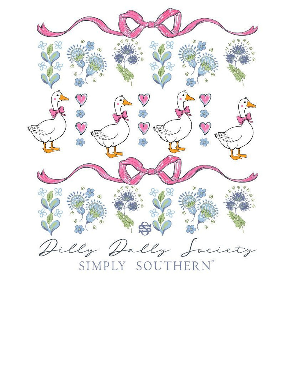 Simply Southern - Dilly Dally Society Goose Crewneck - 2025
