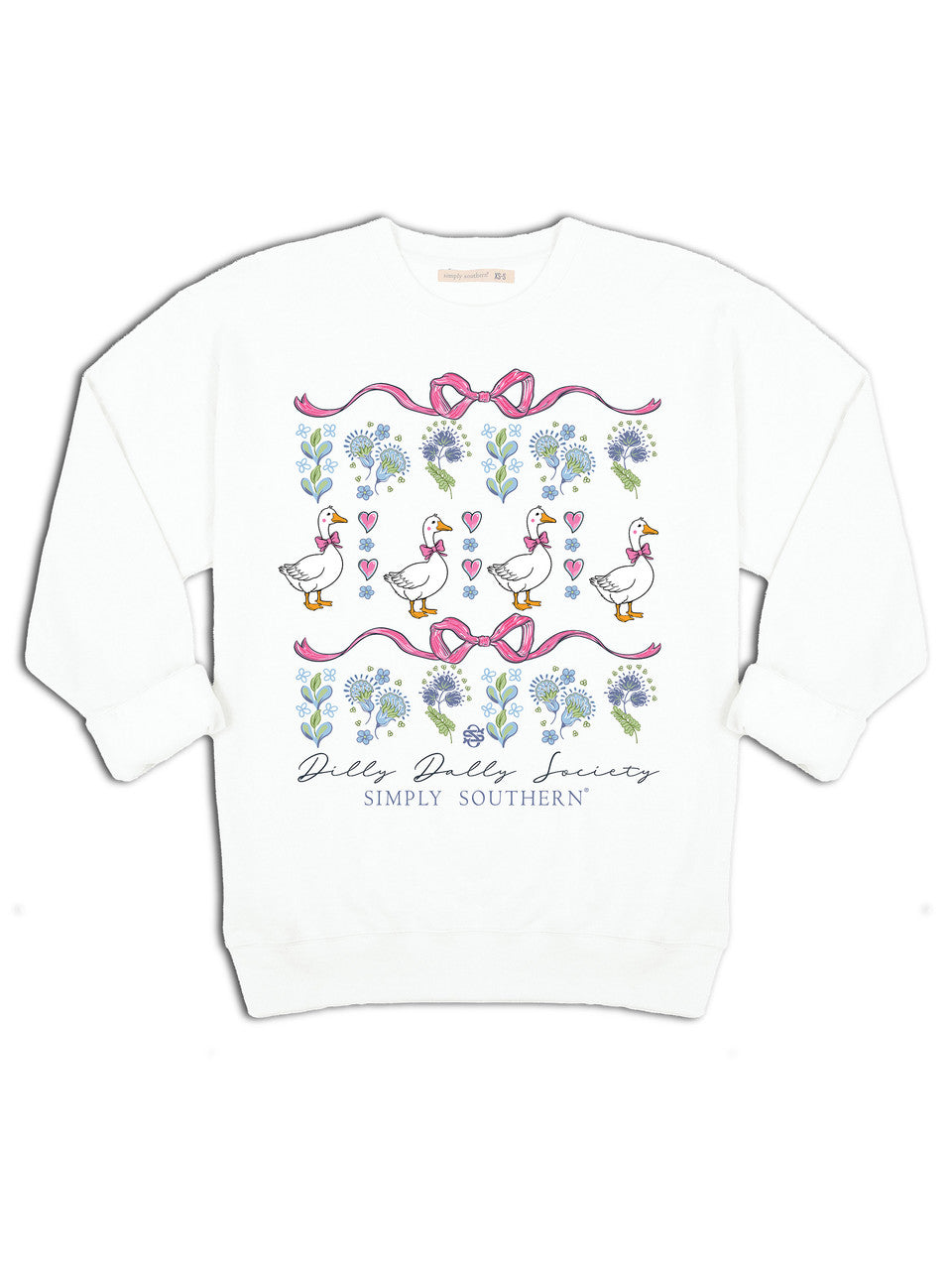 Simply Southern - Dilly Dally Society Goose Crewneck - 2025