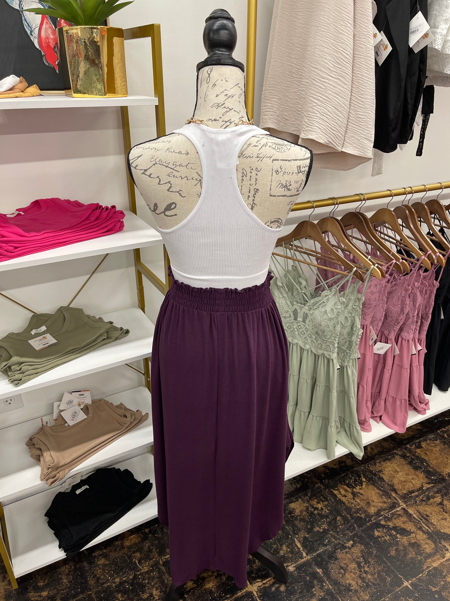 The Amara Maxi Skirt - Plum