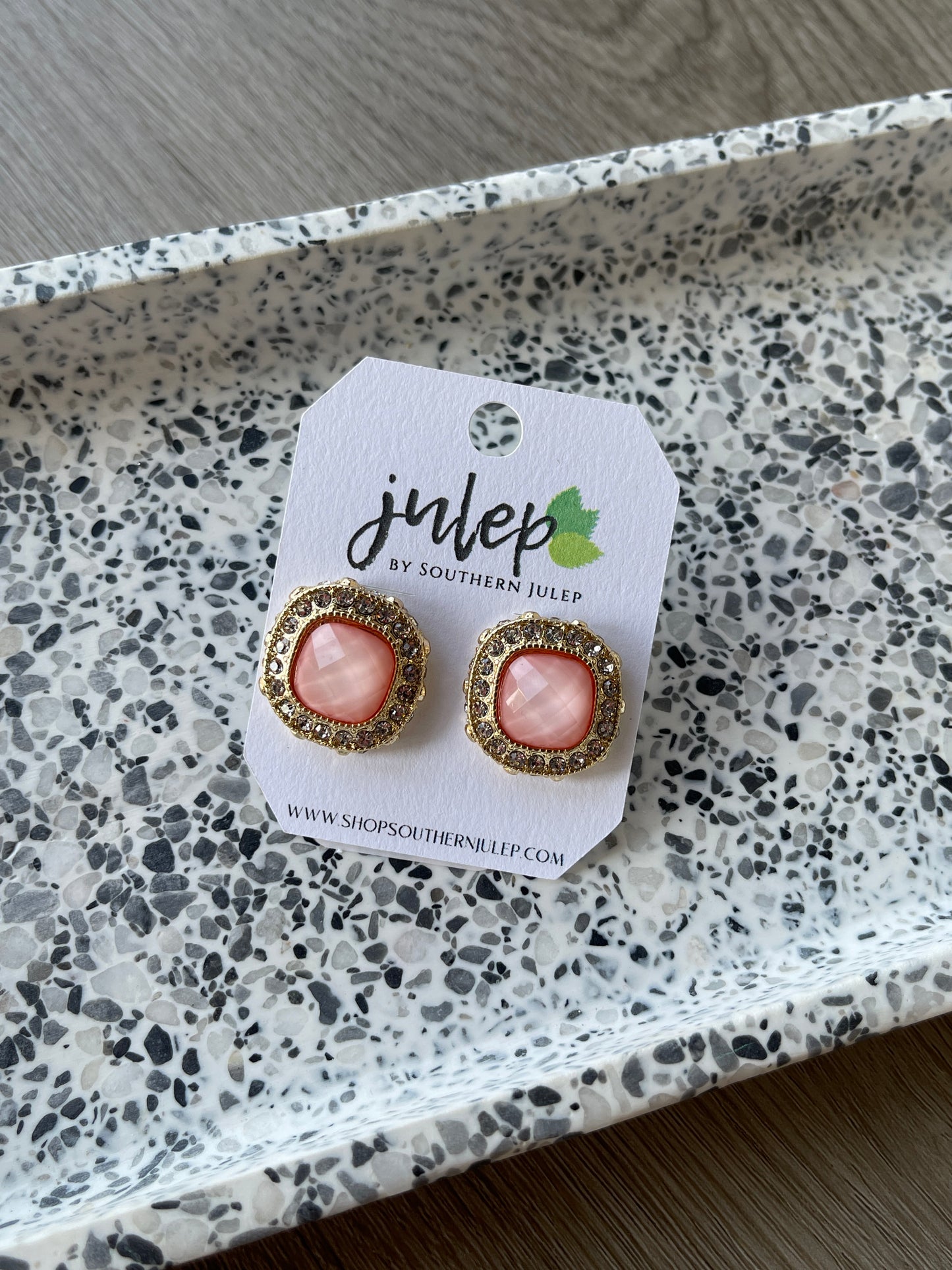 The Allira Earrings - Peach