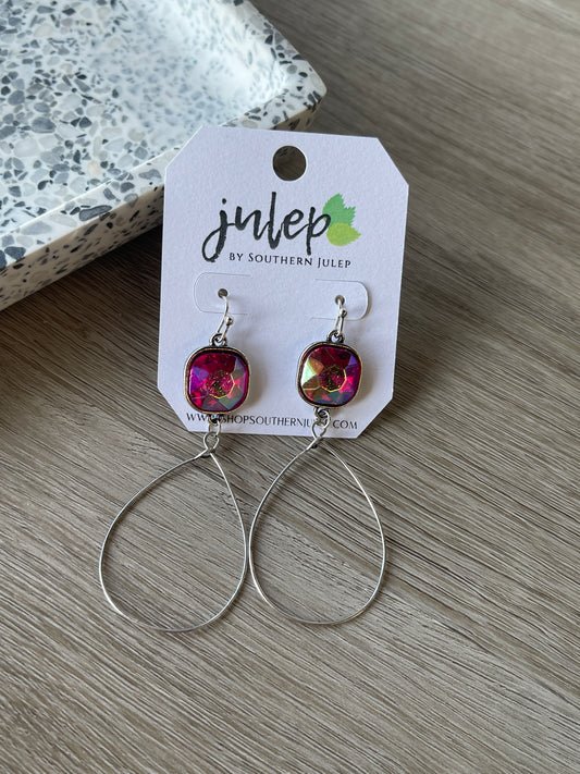 The Marlowe Earrings - Fuchsia