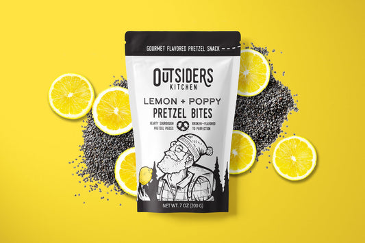Outsiders Kitchen - Lemon + Poppy Pretzel Bites