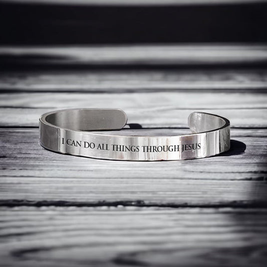 The Scripture Bangle : I Can Do All Things Through Jesus