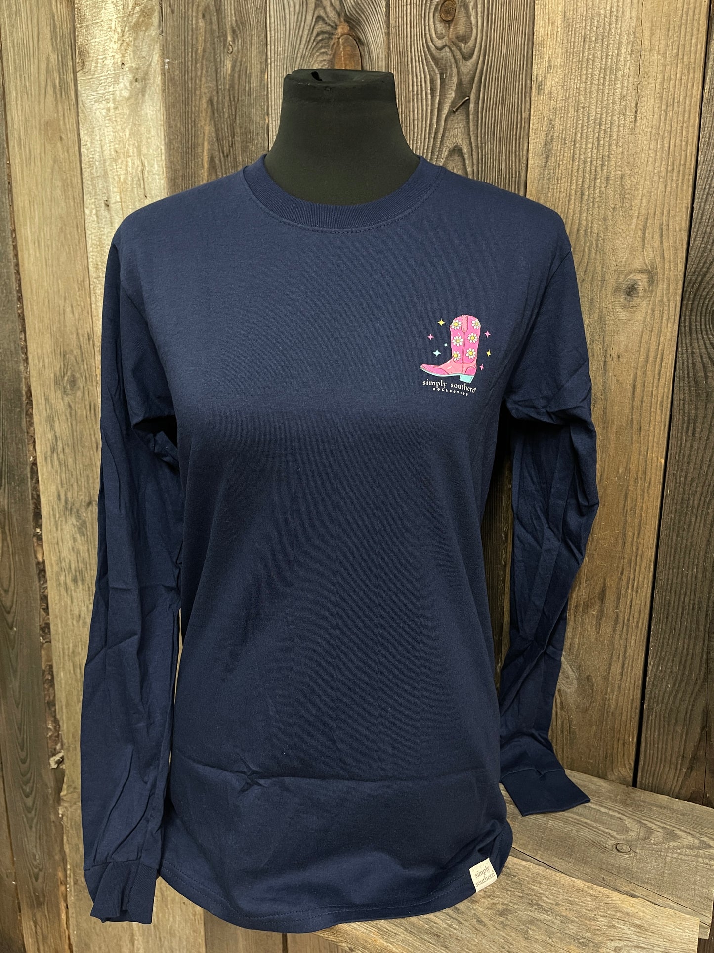 FINAL SALE - Simply Southern - Walk By Faith Not By Sight Long Sleeve Tee