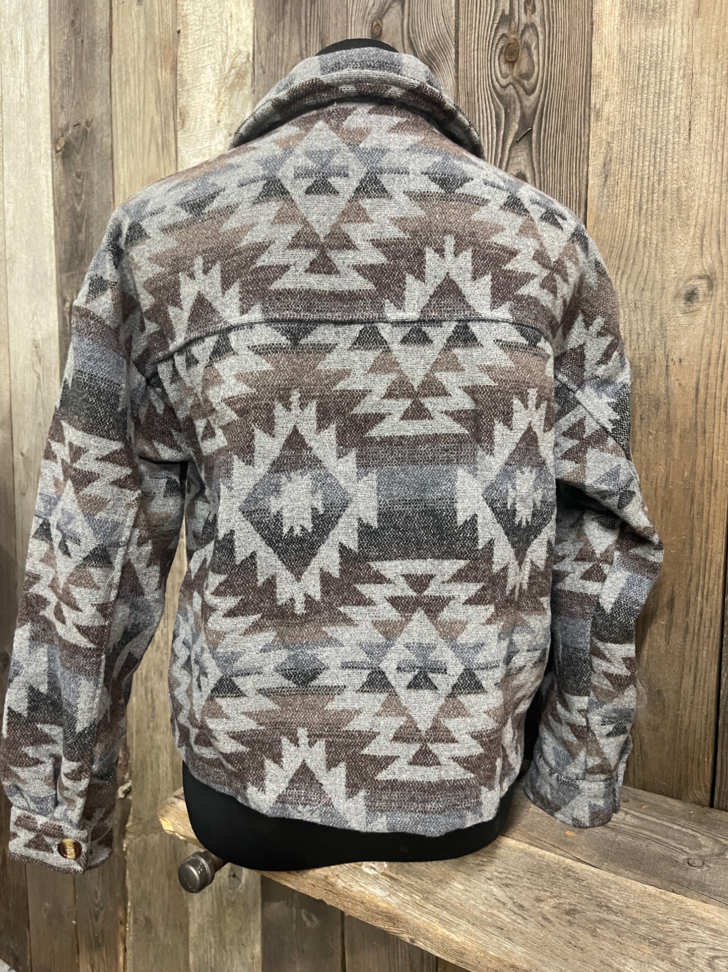 Simply Southern - Cropped Shacket - Navajo Grey