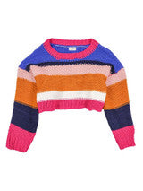 Simply Southern - Colorful Striped Sweater - Royal