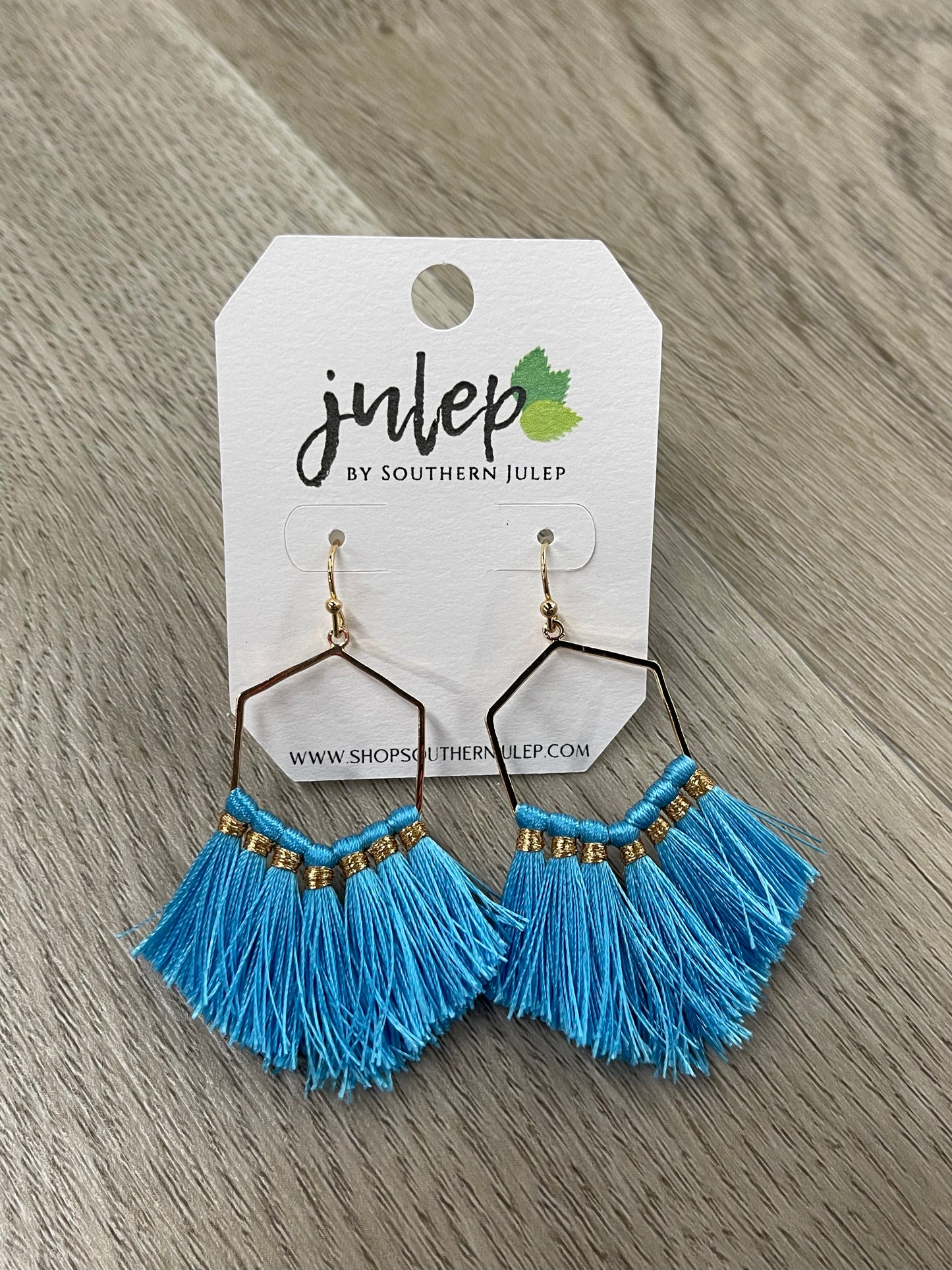 The Brenna Earrings - Aqua