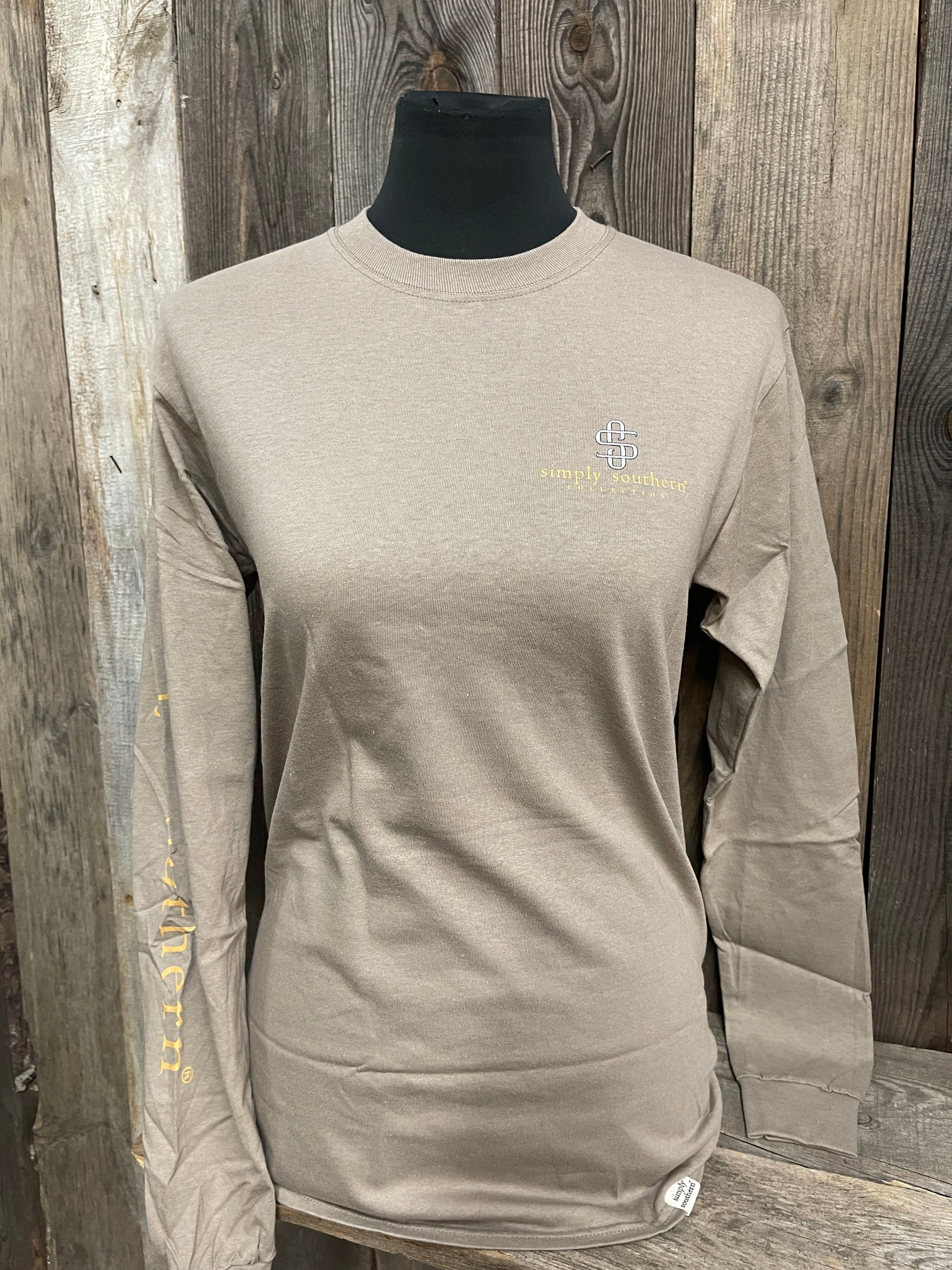 SALE Simply Southern Game Day Vibes Football Long Sleeve T-Shirt