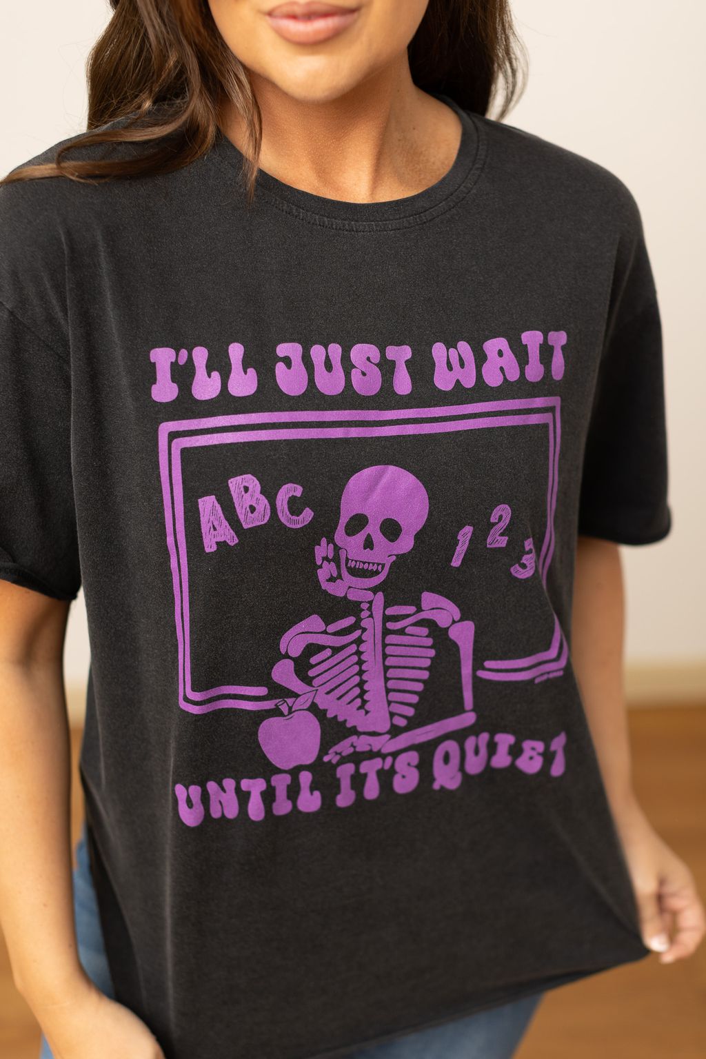 The Until It Gets Quiet Teacher Tee