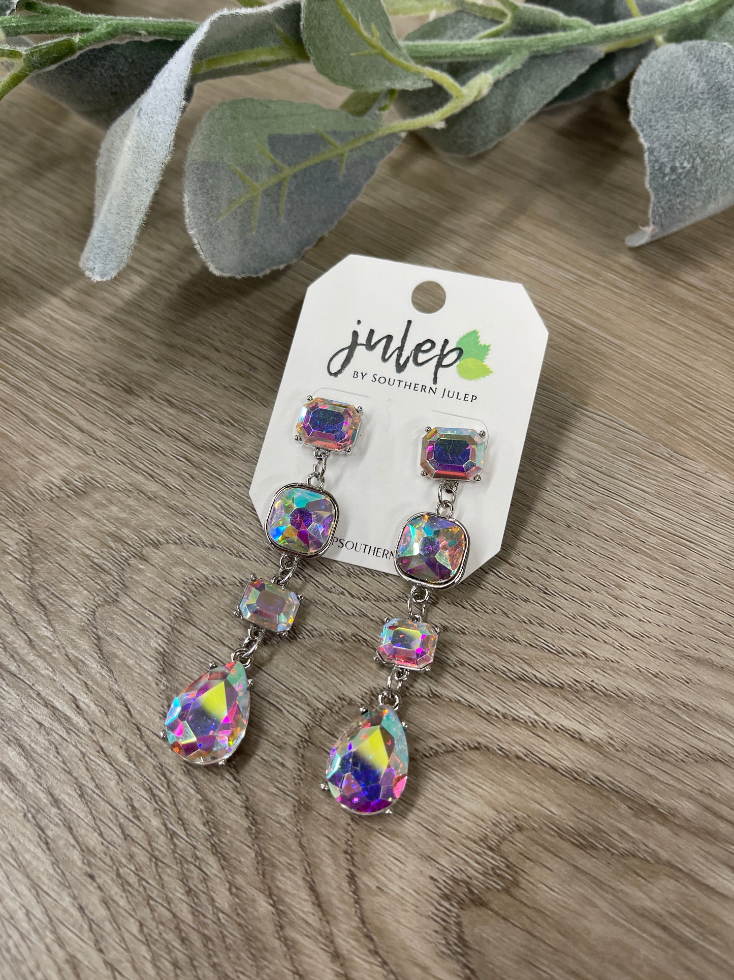 The Wynter Earrings - Silver/Abalone