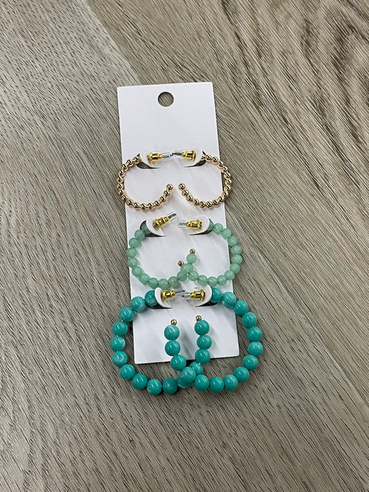 The Leanna Earring Set - Mint