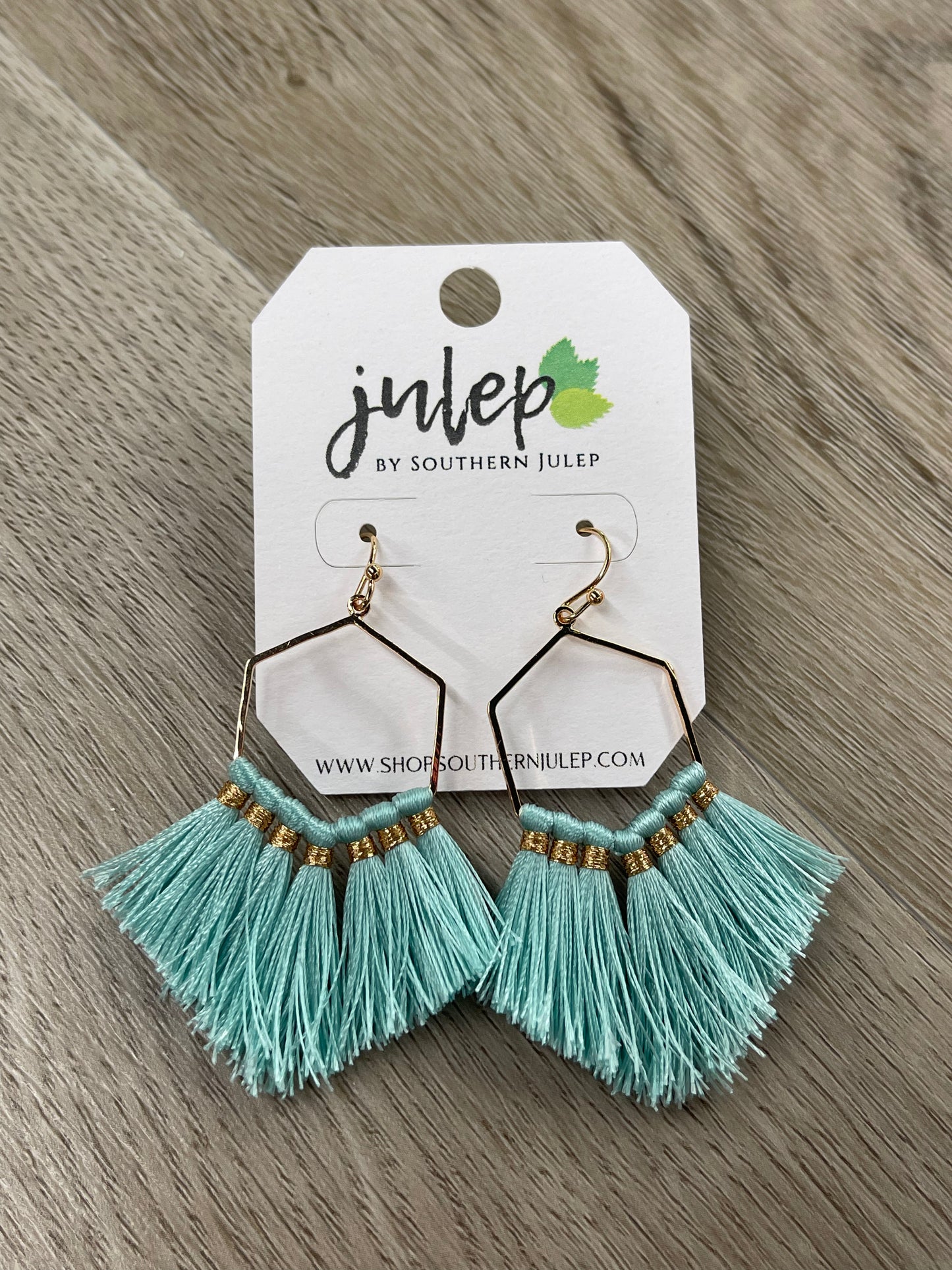 The Brenna Earrings - Light Mint