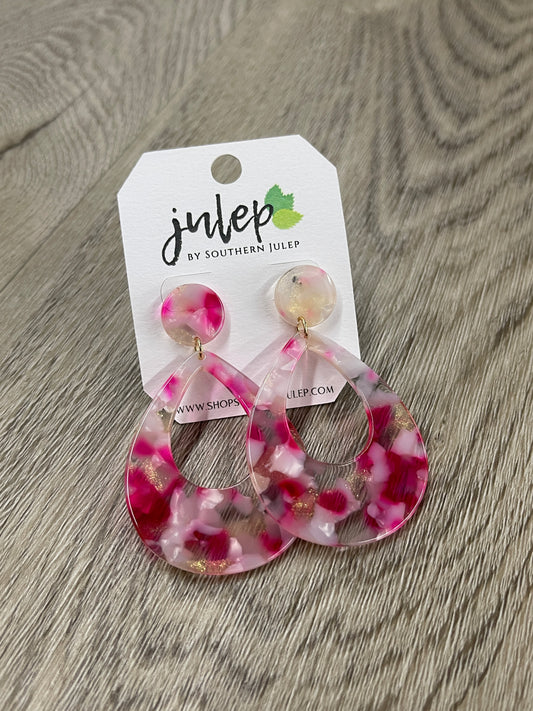 The Addison Earrings - Pink