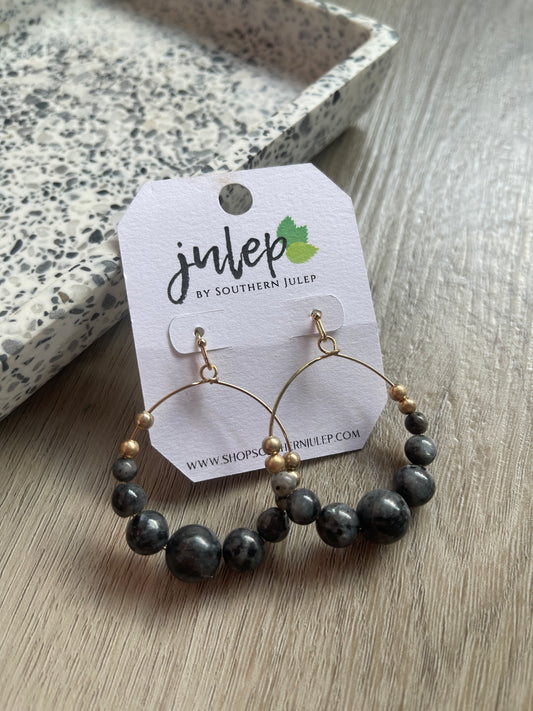 The Jada Earrings - Jet