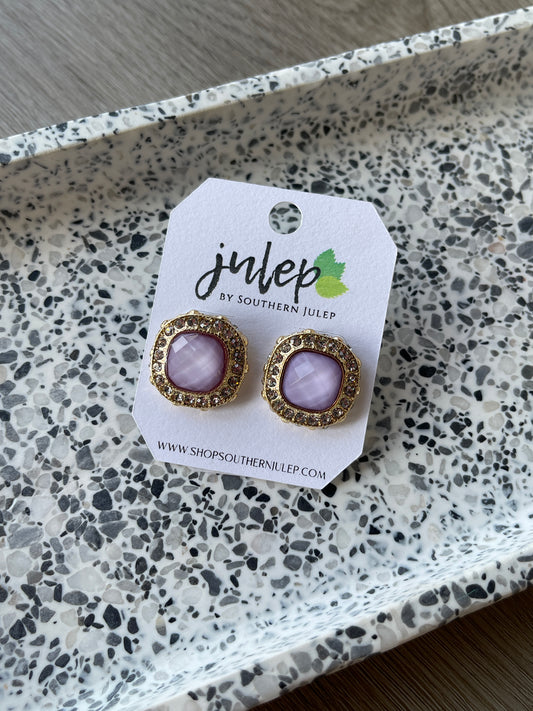 The Allira Earrings - Lavender