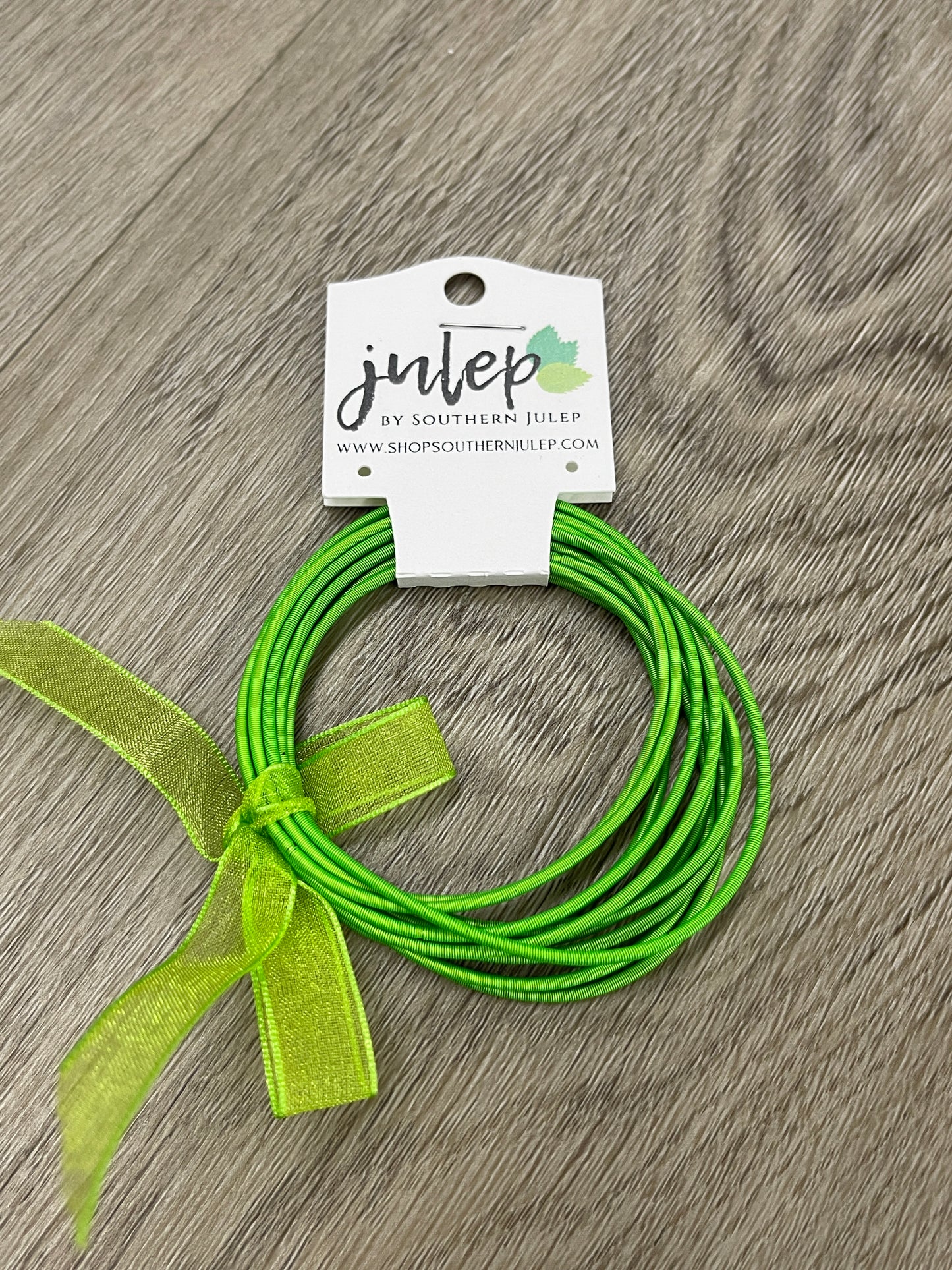 The Alea Guitar String Bracelet - Lime