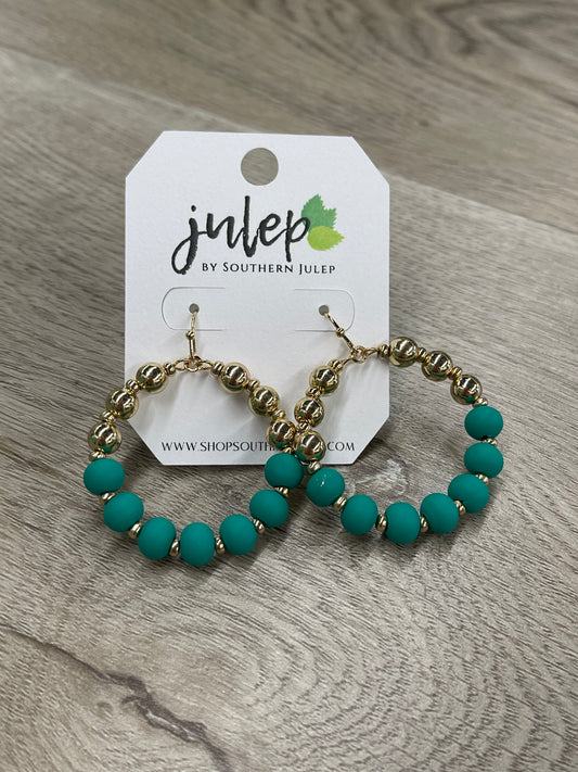 The Oliviah Earrings - Teal