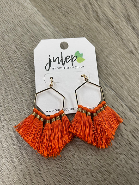 The Brenna Earrings - Orange