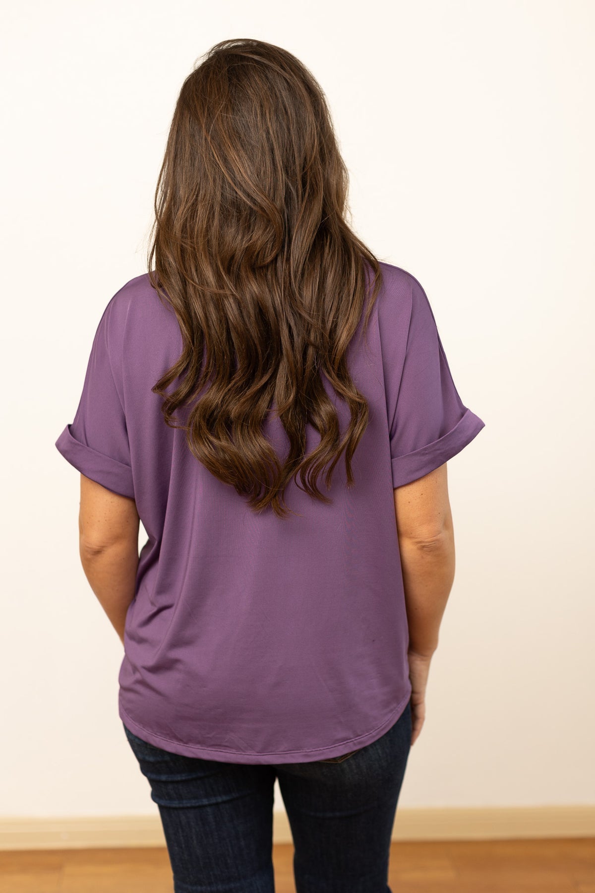 The Cara Collared Top - Purple