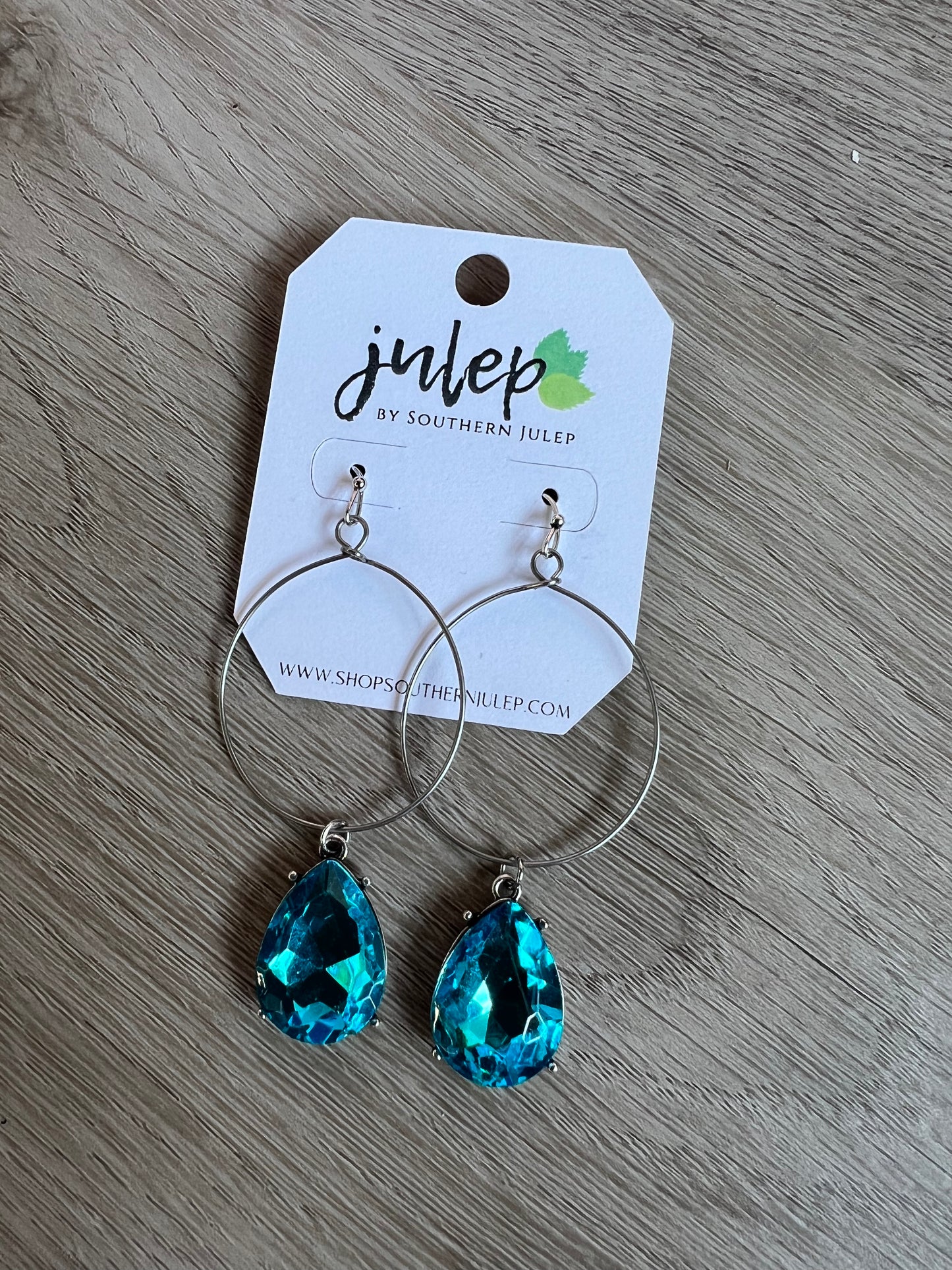 The Chelle Earrings - Aqua