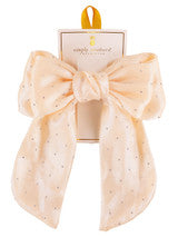 Simply Southern - Rhinestone Bow - Cream