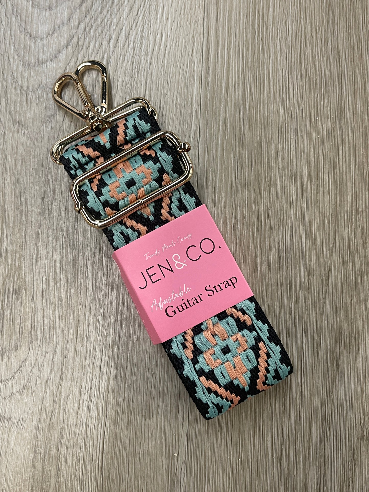 The Kate Guitar Strap - Tribal Turquoise