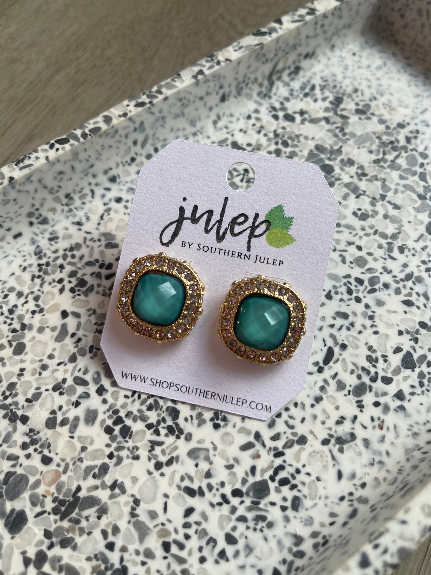 The Allira Earrings - Green