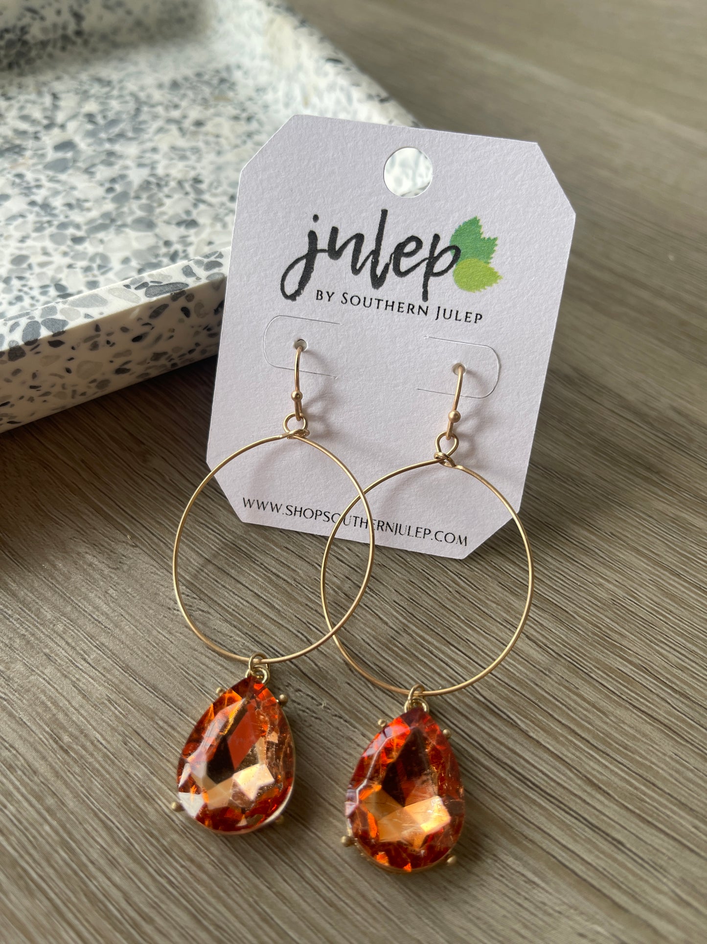 The Chelle Earrings - Peach