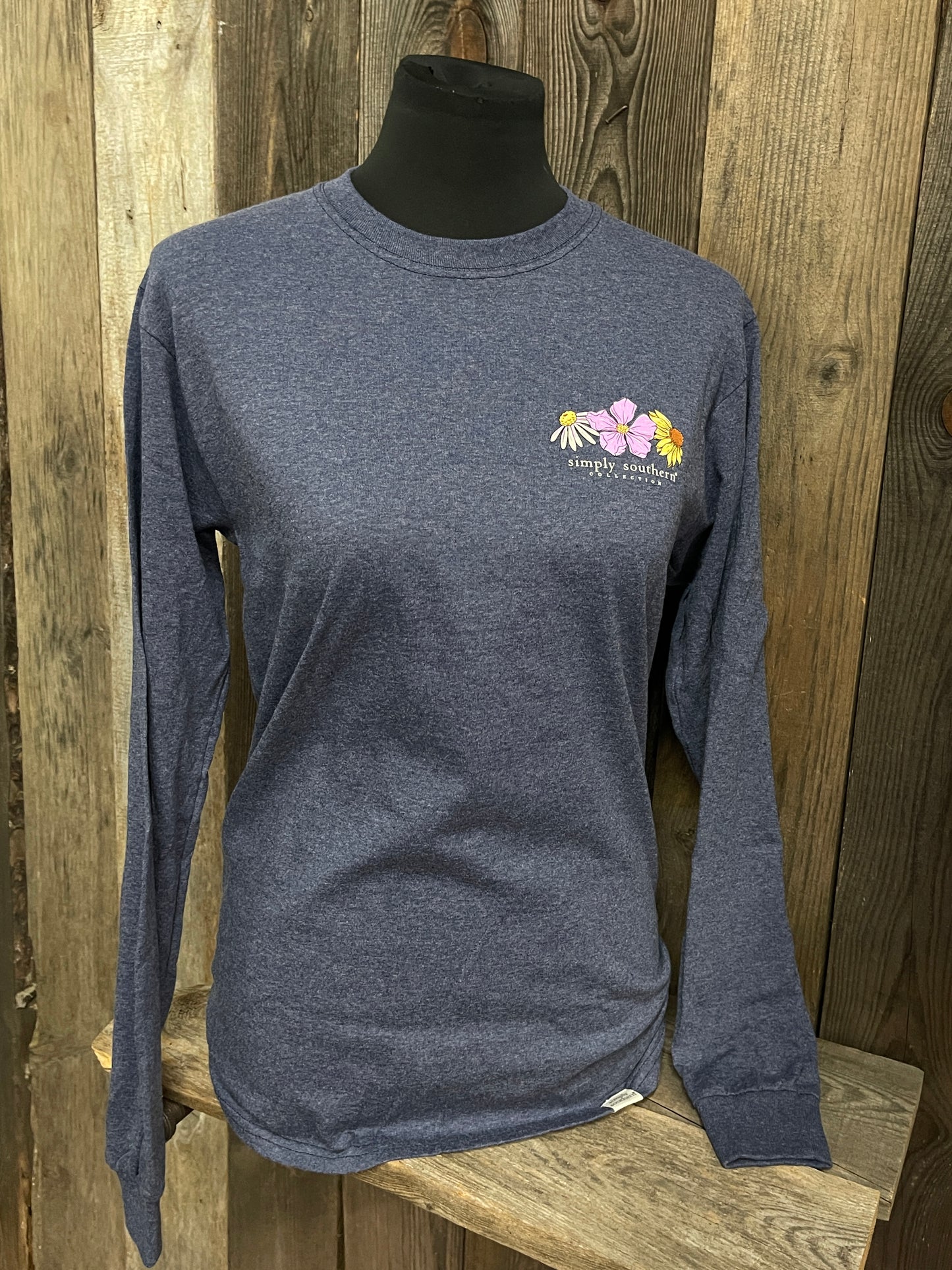 FINAL SALE - Simply Southern - Mud on Her Boots, Strength in Her Roots Long Sleeve Tee