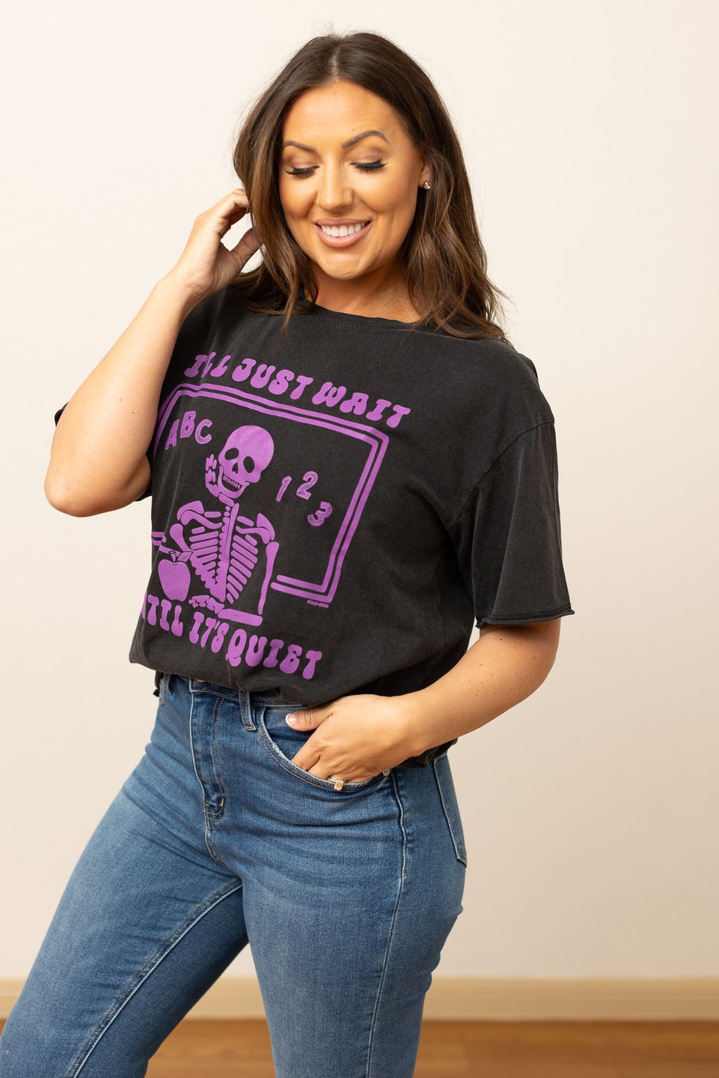 The Until It Gets Quiet Teacher Tee