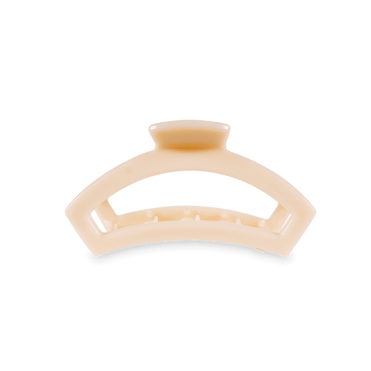 TELETIES - Open Small Hair Clip - Almond Beige