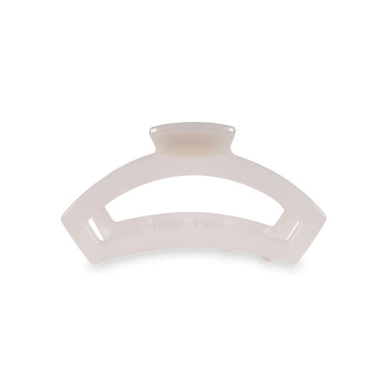 TELETIES - Open Small Hair Clip - Coconut White