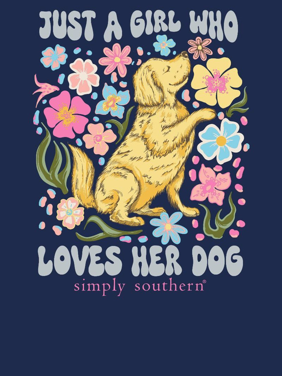 Simply Southern - Just a Girl Who Loves Her Dog SS Tee - 2024