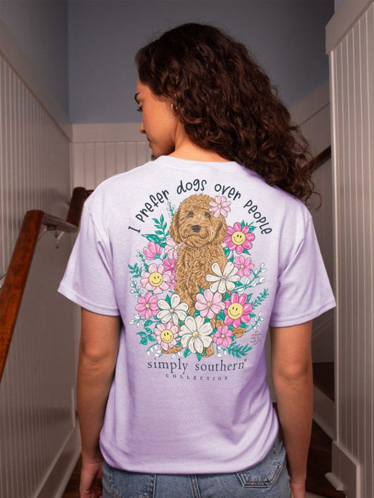 Simply Southern - I Prefer Dogs Over People SS Tee - 2024