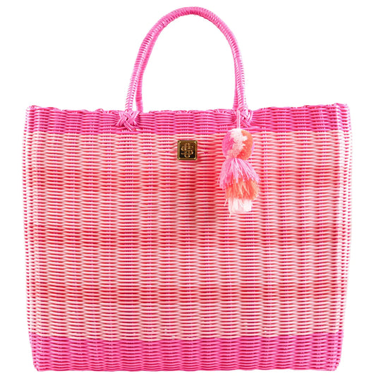 Simply Southern - Key Largo Small Tote - Striped Pink